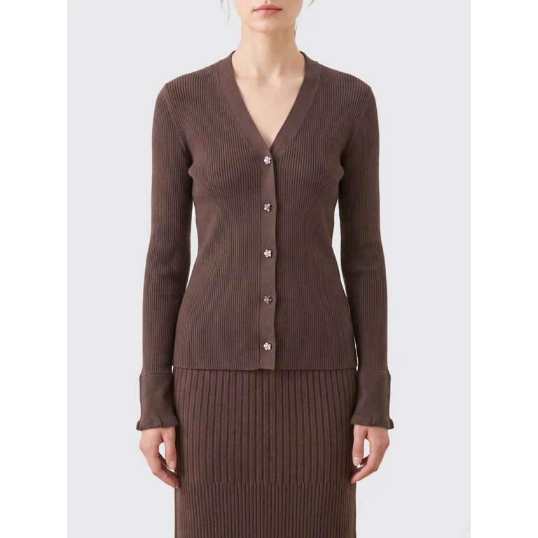 Sweater Woman color Brown (26KNI52003BROWN)