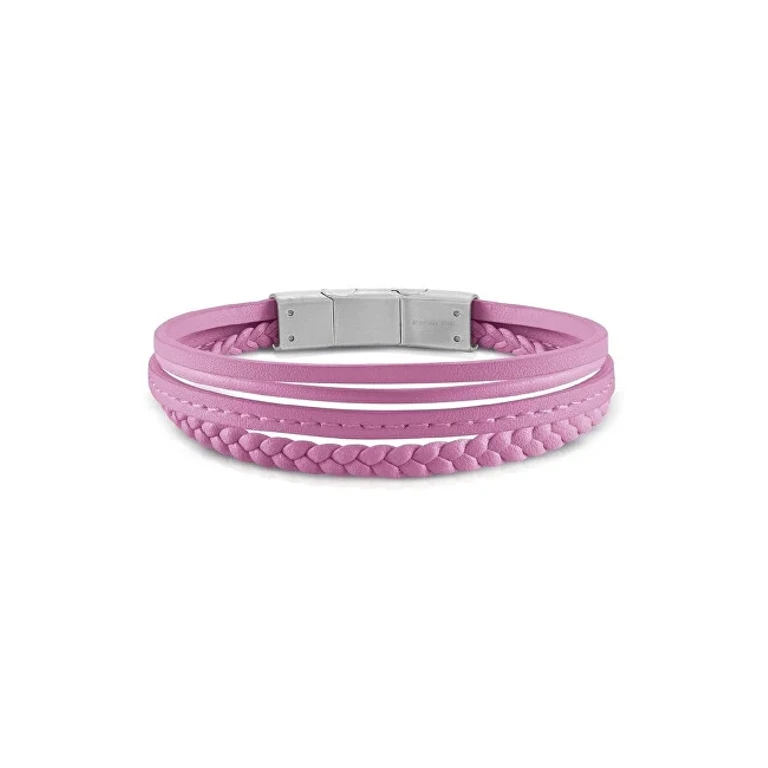 Malibu pink leather Bracciale JUMB01345JWSTFCT-U