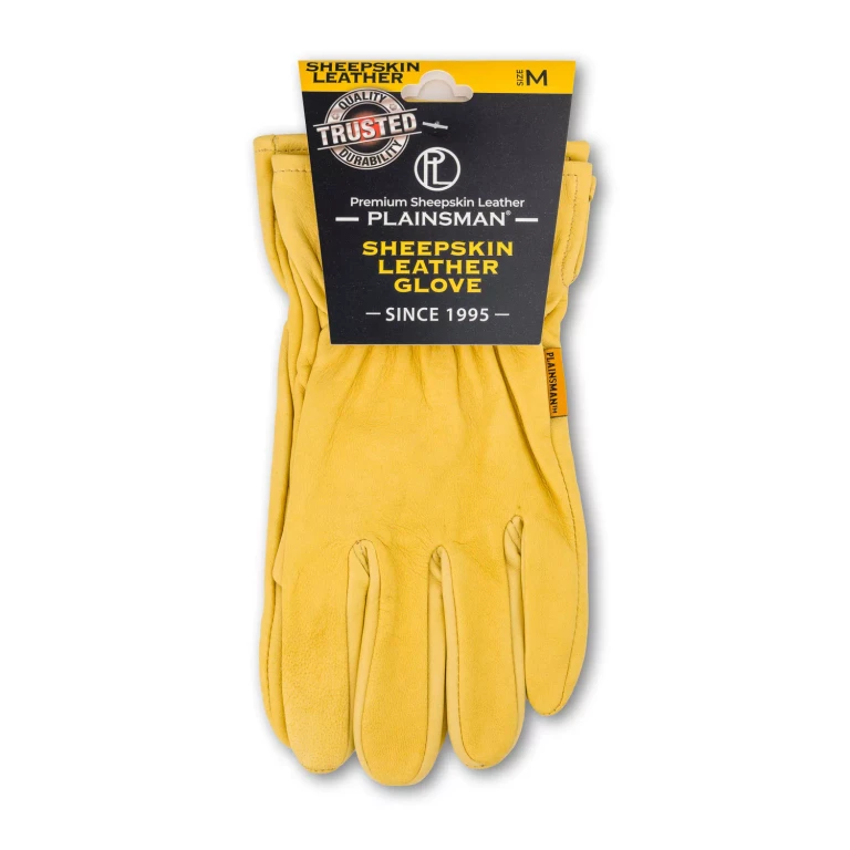 Premium Sheepskin Leather Gloves - Medium:- Medium