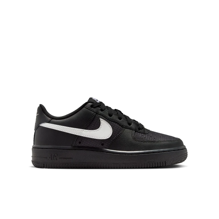 Grade School Air Force 1 Low Tech Black