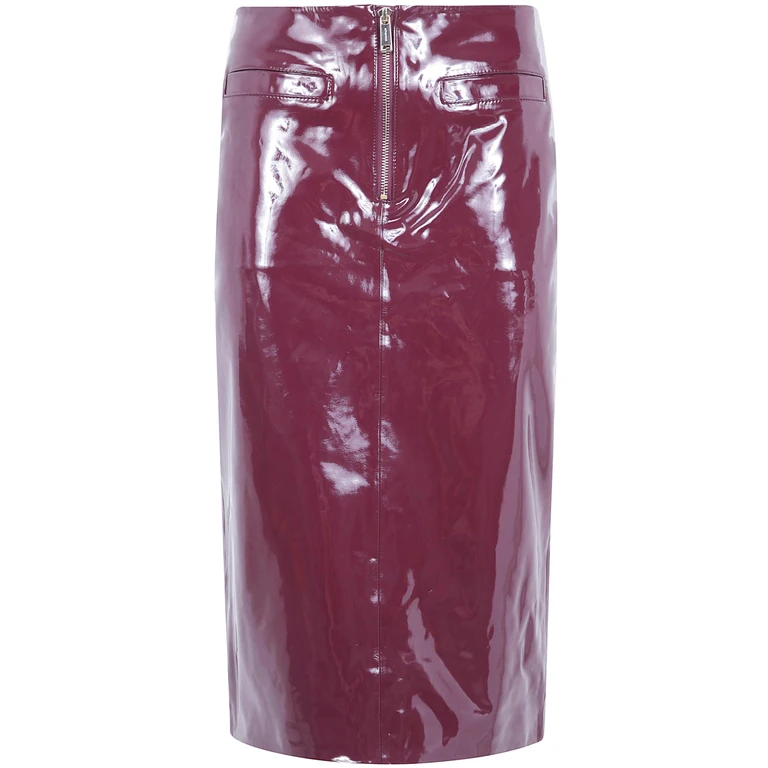 Skirt Faux Leather "Aw26.080Msk Purple"