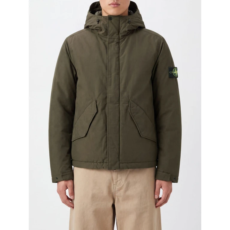 Recycled Nylon Hooded Windbreaker Jacket with Compass Logo (4100010S0A26V0078)