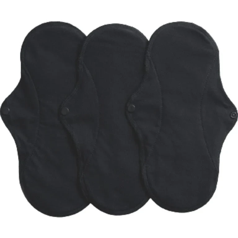 Active Regular Black Sanitary Pads (3 pieces)