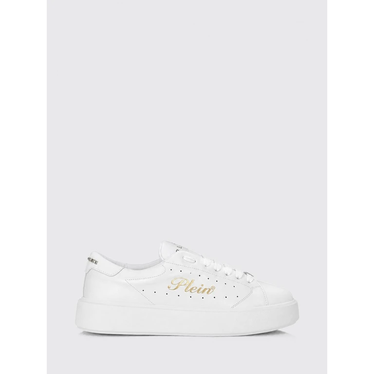 Leather Low-Top Trainers with Chunky Sole and Laminated Logo (FAFSUSC1022PLE005N01)