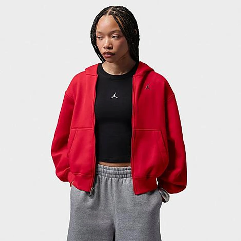 Brooklyn Full-Zip Hoodie in Gym Red