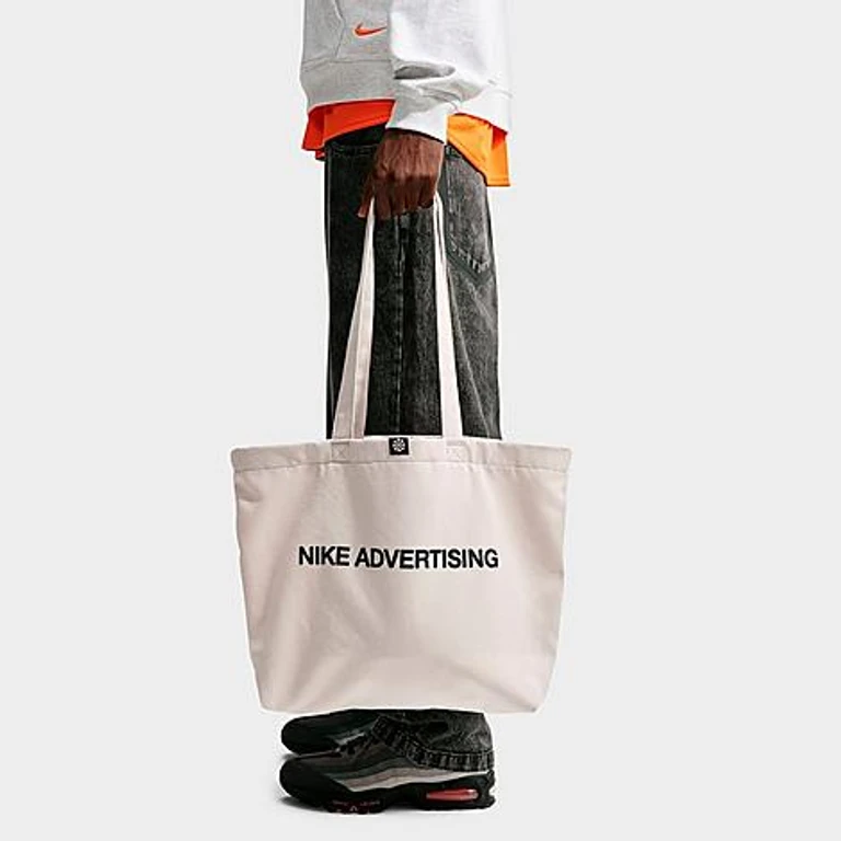 Heritage Graphic Tote Bag (22L) in Oatmeal/Safety Orange/Safety Orange