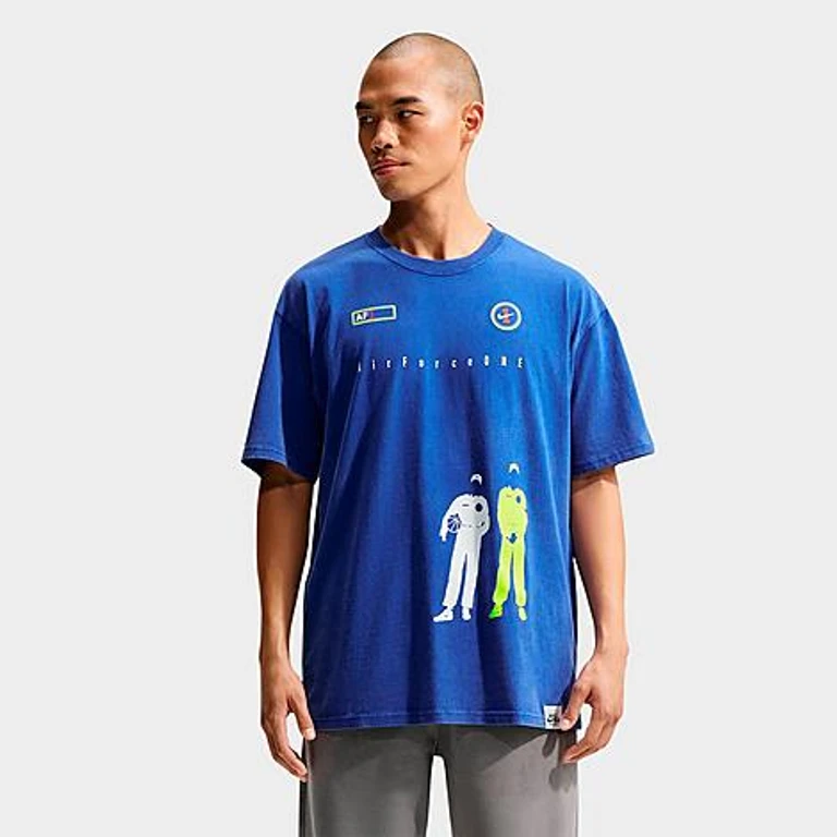 Nike Men's Sportswear Air Force 1 Graphic T-Shirt in Old Royal Size: XS