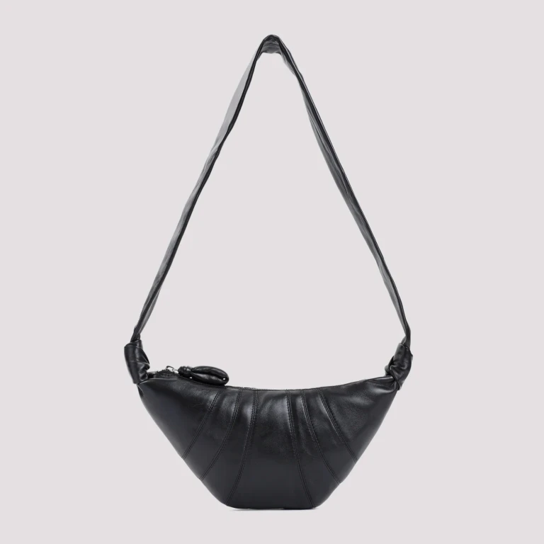 Leather Croissant Zip Bag