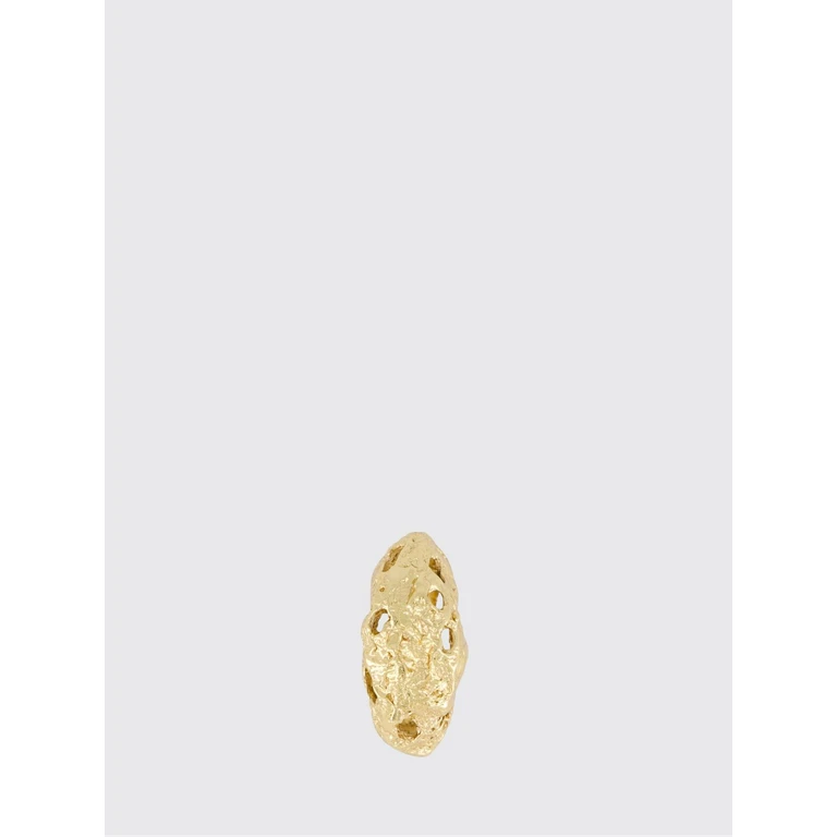 Ring in 18k Gold-Plated Pewter with an Irregular Design (PQE21_R04GOL)