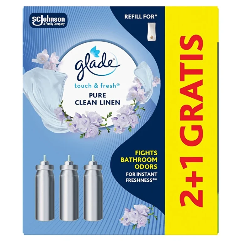 Touch & Fresh Pure Clean Linen 2+1 air freshener Ricarica set