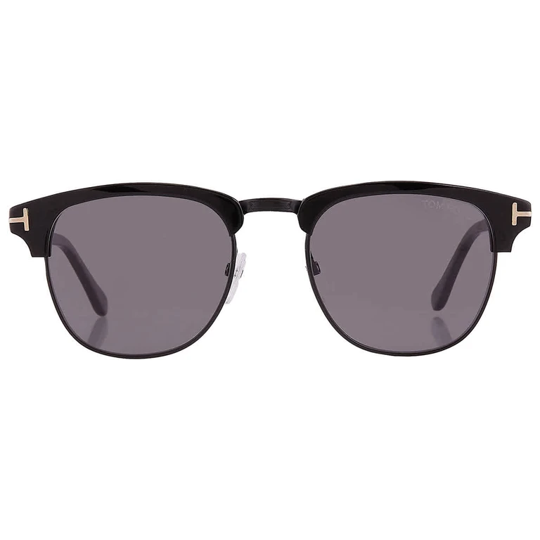 Polarized Smoke Square Mens Sunglasses FT0248 01D 51