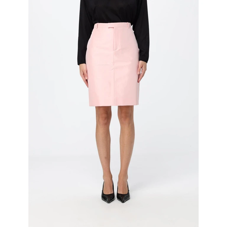 Silk Mini Pencil Skirt with High Waist and Offset Closure (865111ZAU9E5027)