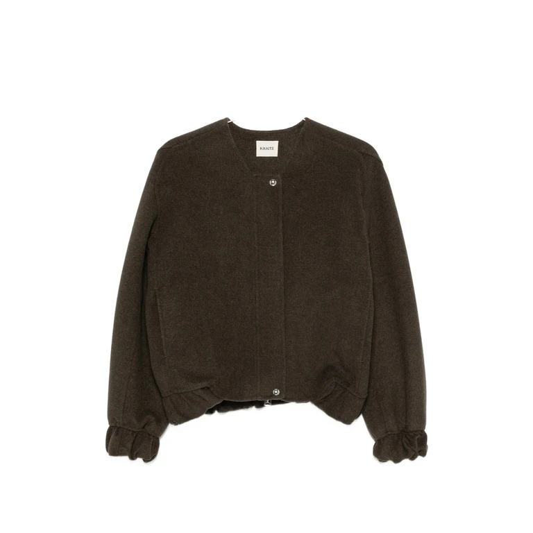 Elasticated-cuff Bomber Jacket