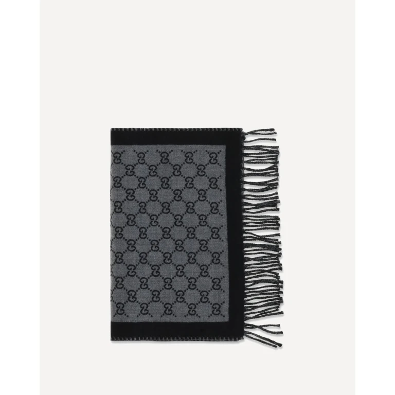 GG jacquard wool Scarf Male UNI