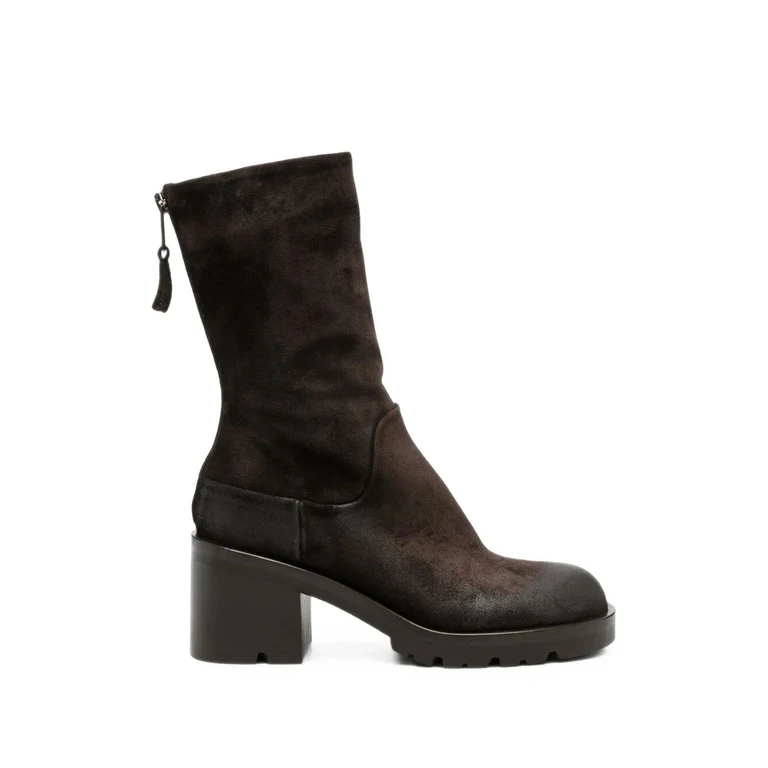 Boots Leather Brown "Velour Ebony"