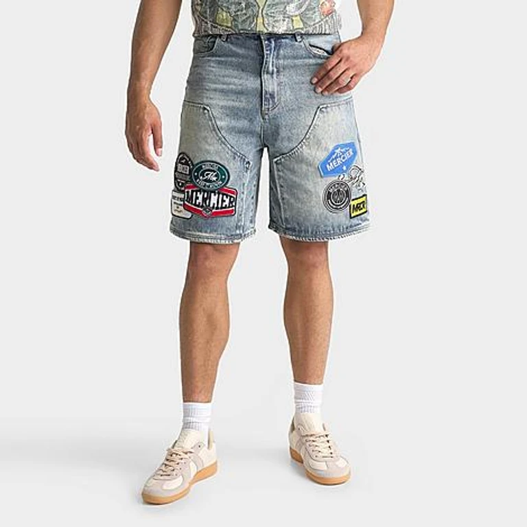 Pantalones cortos de mezclilla relajados MERCIER OG Badge en lavado claro