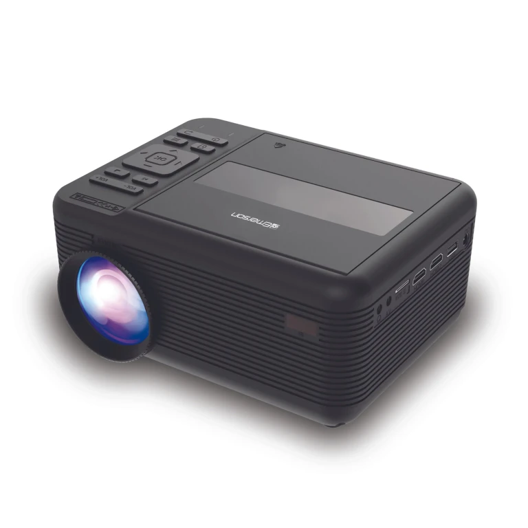 150" Home Theater LCD Projector Combo with Built-In DVD Player - Black
