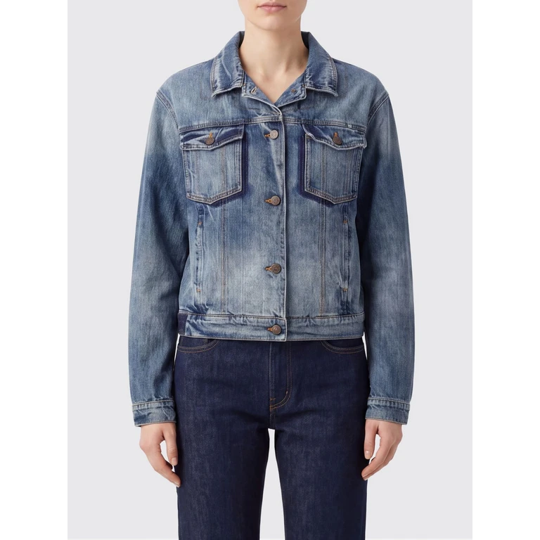 Veste en jean à col plié Maison Margiela