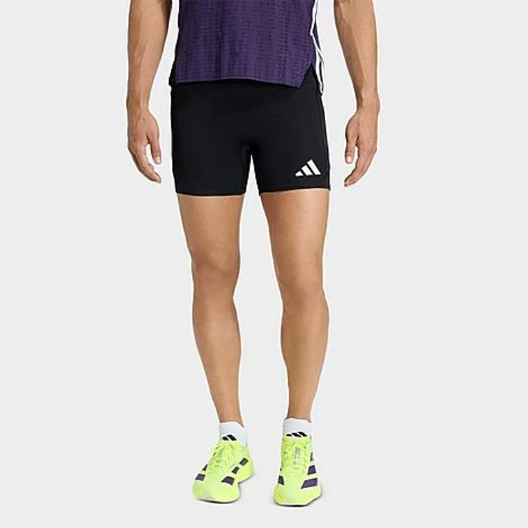 Men's Adizero Pocket Short Running Tights in Black Size: XS 7