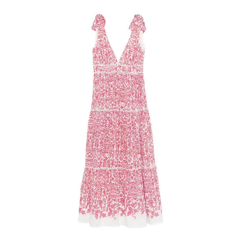 Poupette St Barth Maxi Robe - Rose (WPER26LC3TWIPINK)