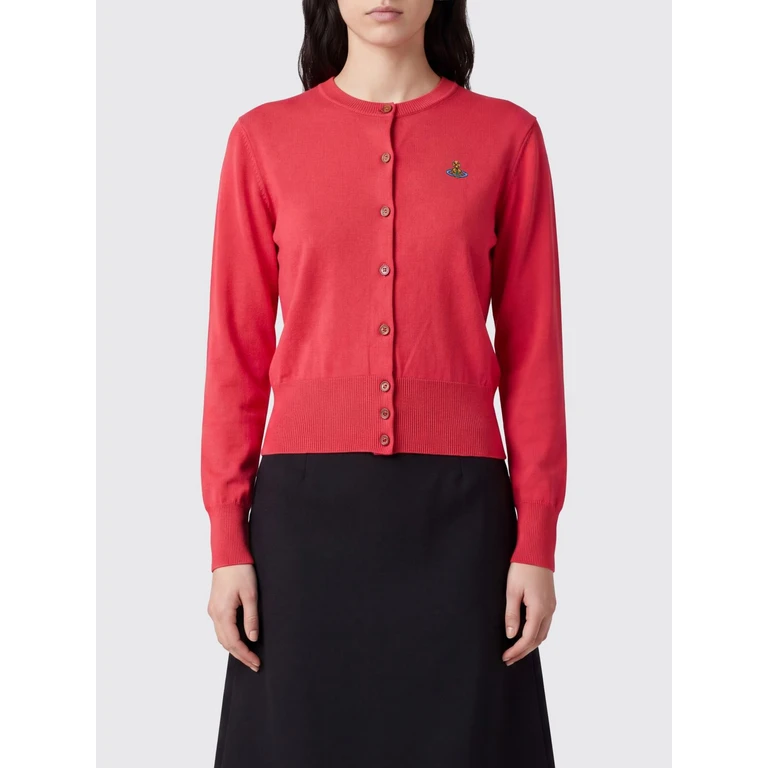 Slim fit katoen-cashmere cardigan met Orb-logo