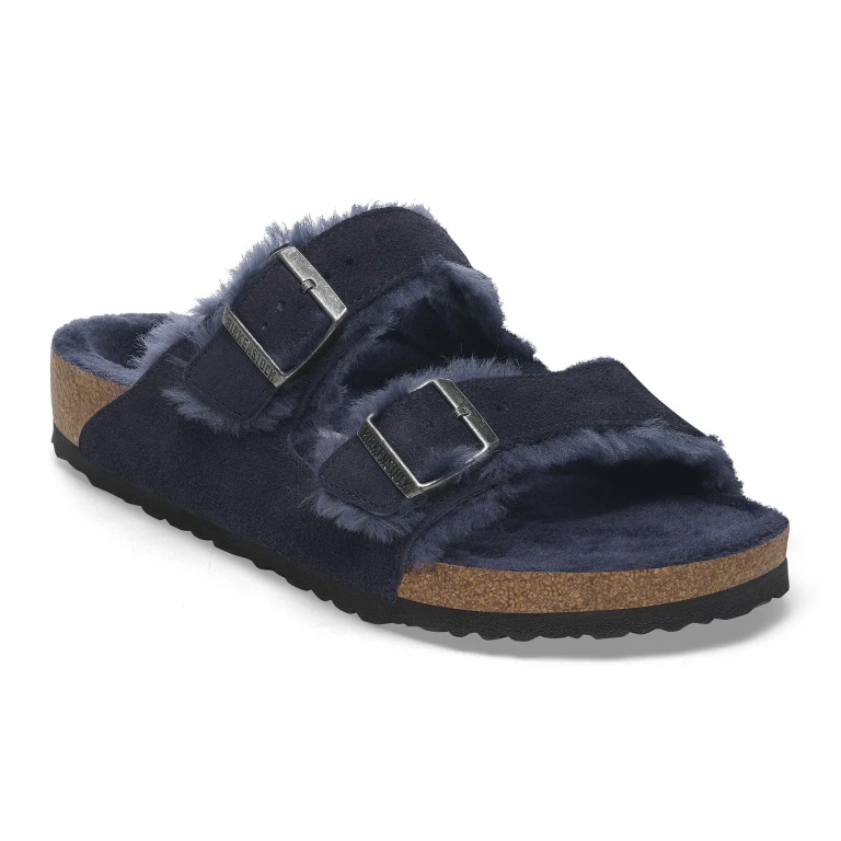 Arizona Shearling Suede Leather Night Sandals