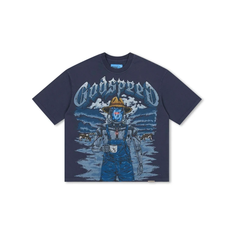 Godspeed Aura Farm II Boxy Tee - Navy