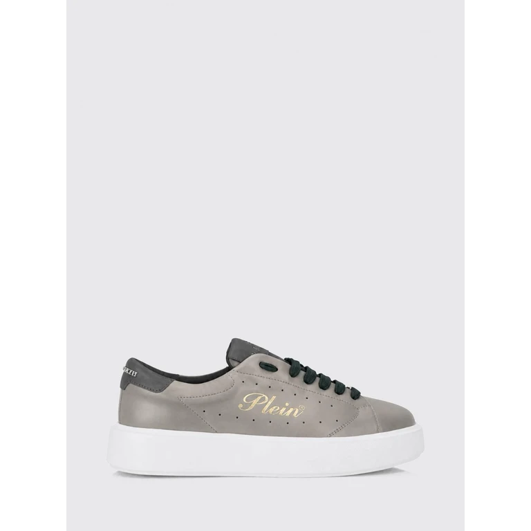 Leather Low-Top Trainers with Chunky Sole and Laminated Logo (FAFSUSC1022PLE005N1072)