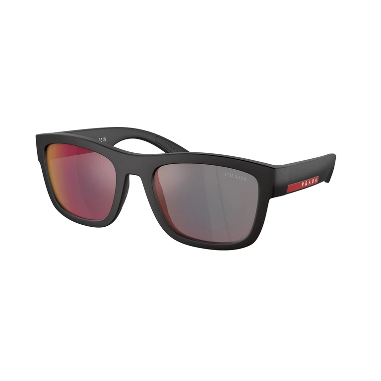 Grey Mirror Blue/Red Rectangular Mens Sunglasses PS 01ZS DG008F 56