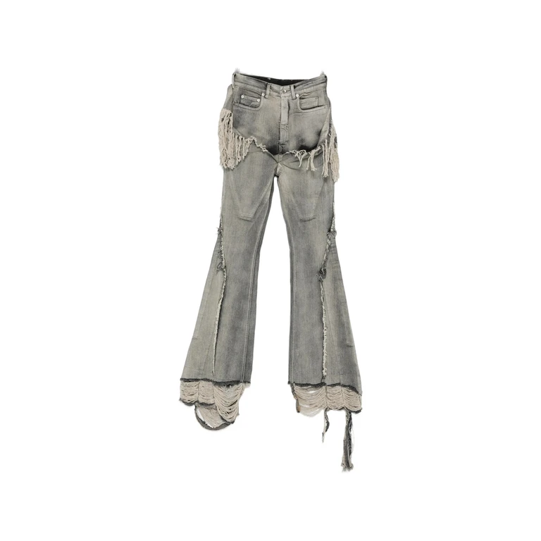 Fringe-trimmed Bootcut Jeans