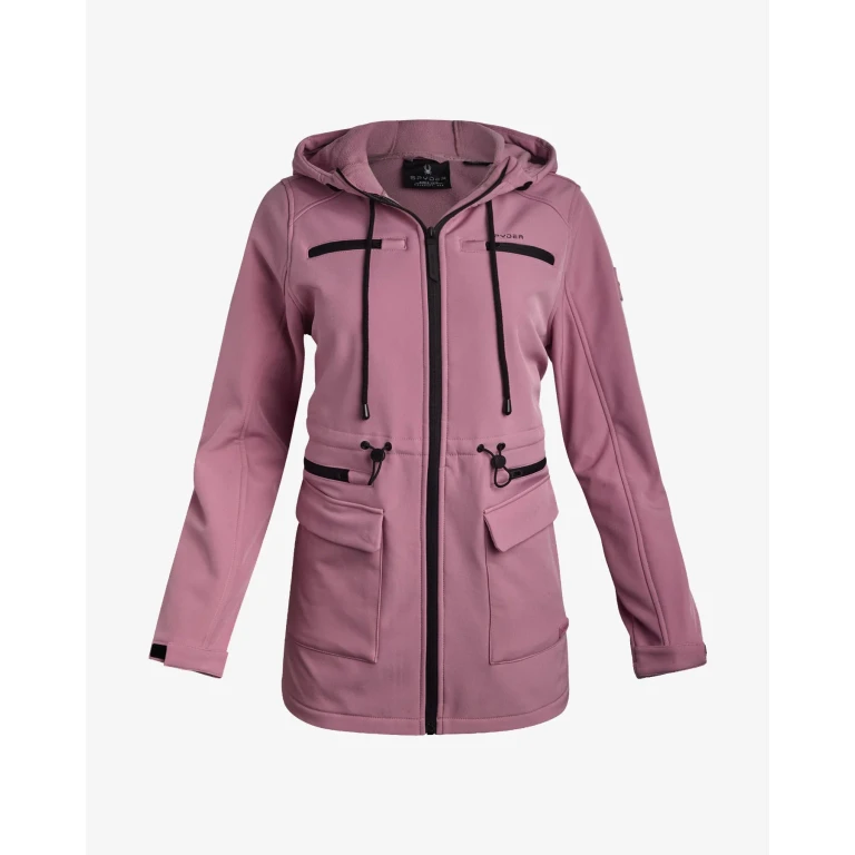 Women's Long Softshell Jacket - Ashen Lilac