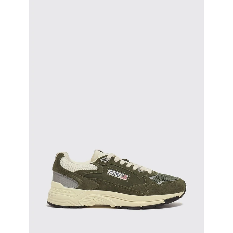 Hyperway Bicolour Leather and Mesh Low-Top Sneakers (HYLMUM24)