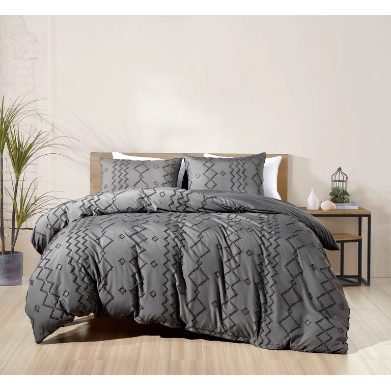 2000 Count Tufted Duvet Cover (3-Piece)