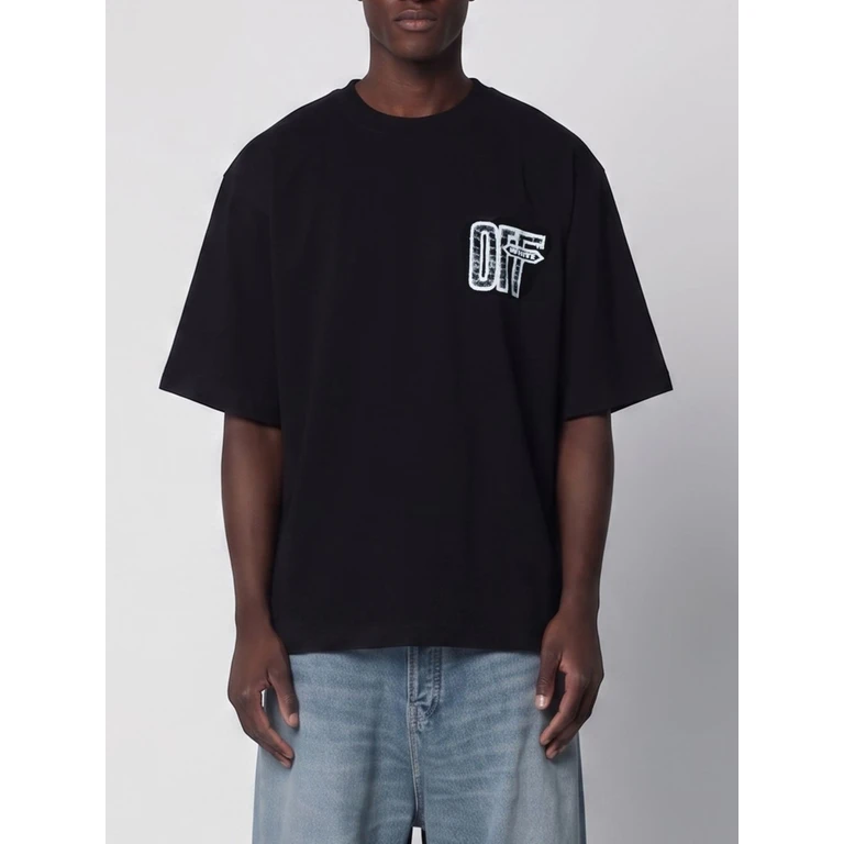 OFF-WHITE T-Shirt Men color Black (OMAA120F26JER00Y0001)