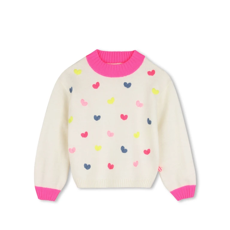 Sweater With Hearts "Kid Girl Winte"