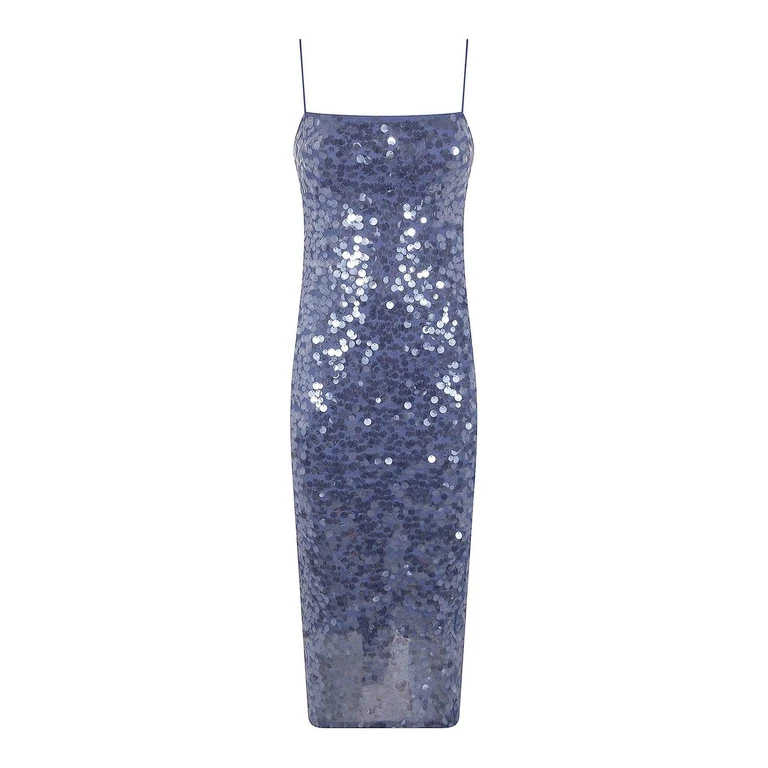 Lauren Ralph Lauren Robe Au Genou - Slip Dress (253P08697001BLUE)