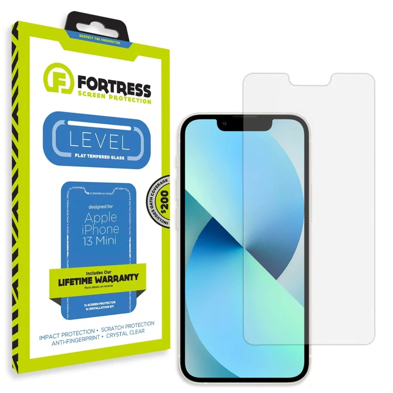 Compatible with Iphone 13 Mini Screen Protector with $200 Device Coverage [9h Tempered Glass] Anti-Scratch, Drop Protection [Lifetime Replacements] Anti-Fingerprint