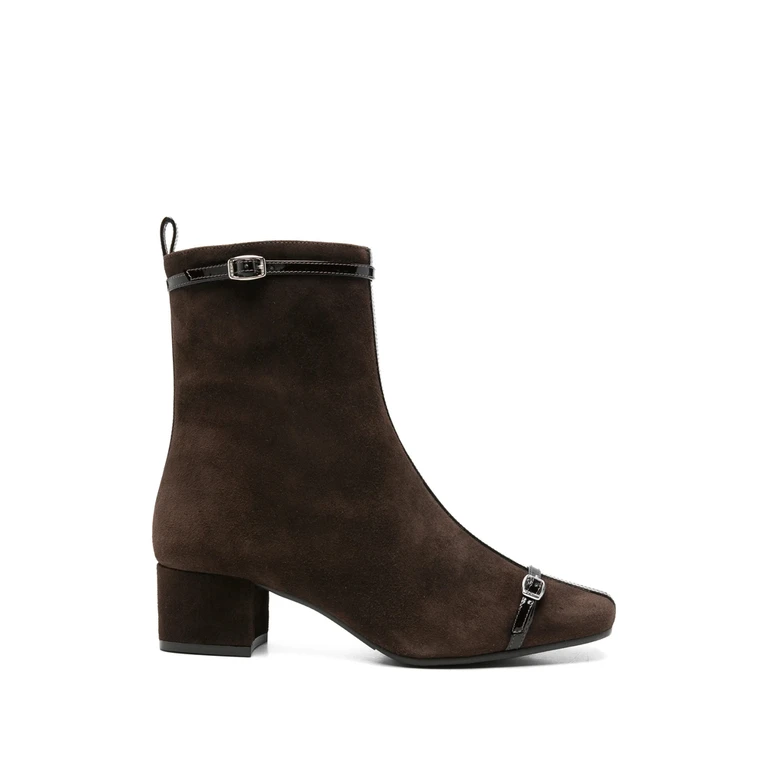 Start Buckle-detail Ankle Boots