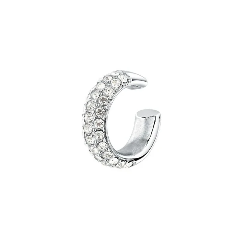 Steel single Orecchino con crystals Earcuff SAUP39