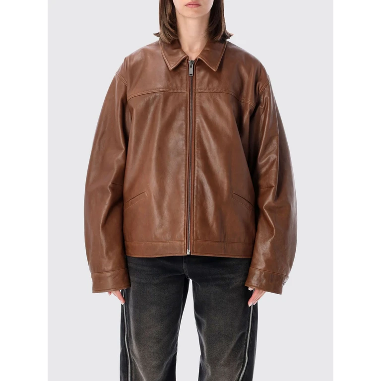 Coat Woman color Leather (HEW09131PL008TPC0081)