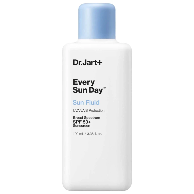 Face Sunscreen SPF 50+ - Liquid Broad-Spectrum Sun Protection for All Skin Types