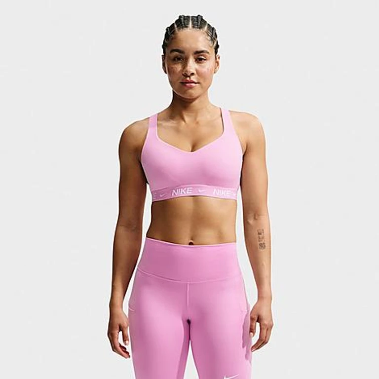 Women's Dri-FIT Indy High Support Sports Bra in Pink Rise Size: XXS