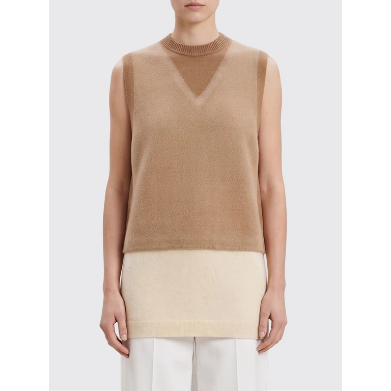 Colete de malha bege Maison Margiela