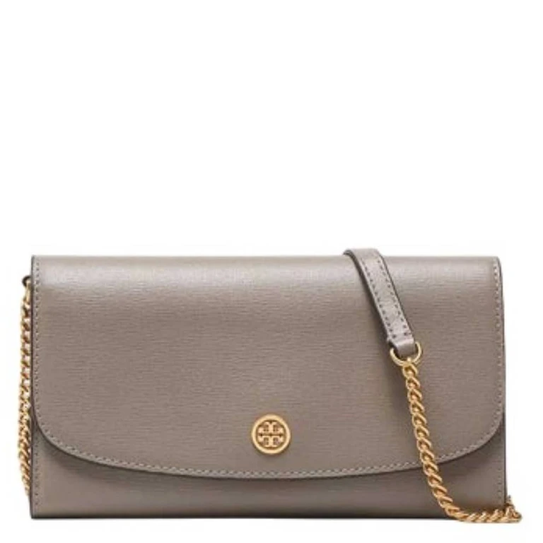 Robinson Saffiano Leather Chain Wallet