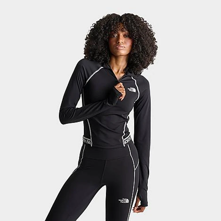The North Face Women's Cambrena Quarter-Zip Top in Black Size: XS