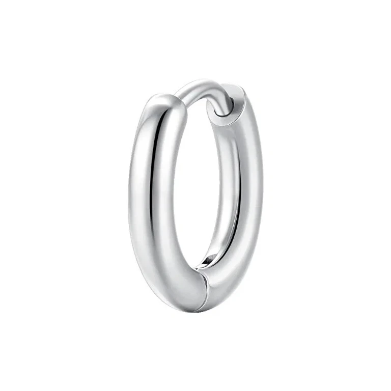 Minimalist single Orecchino made of steel OK1578 - Diameter: 1.1cm