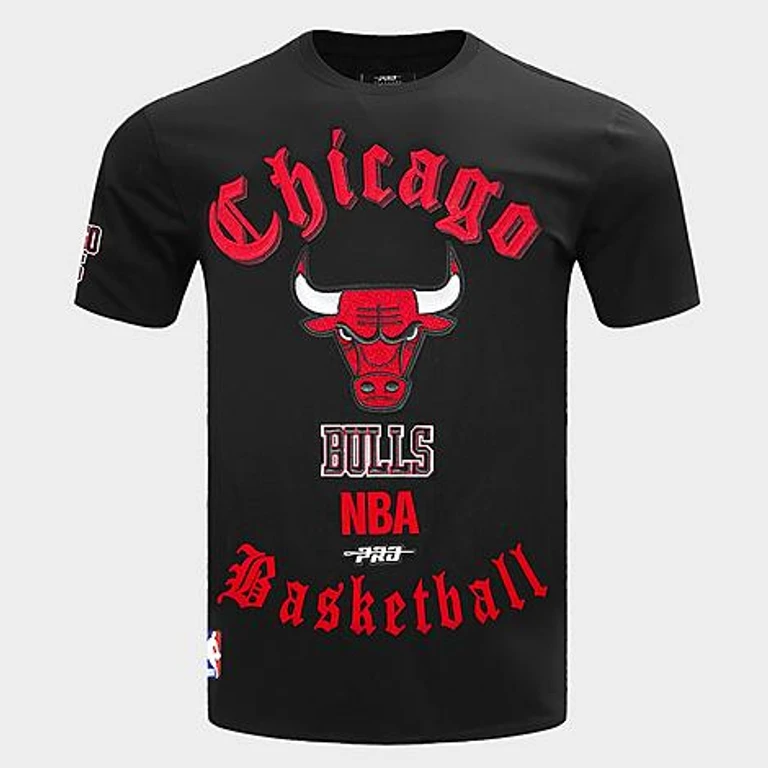 Camiseta Pro Standard Chicago Bulls NBA Old English en negro