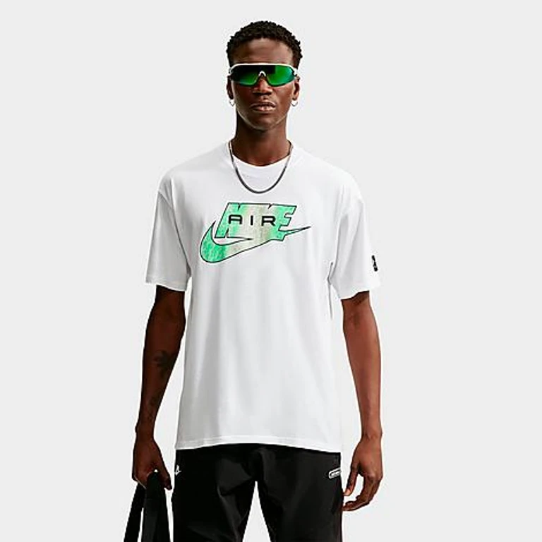 Nike Men's Sportswear Air Futura Print T-Shirt in White Size: XS