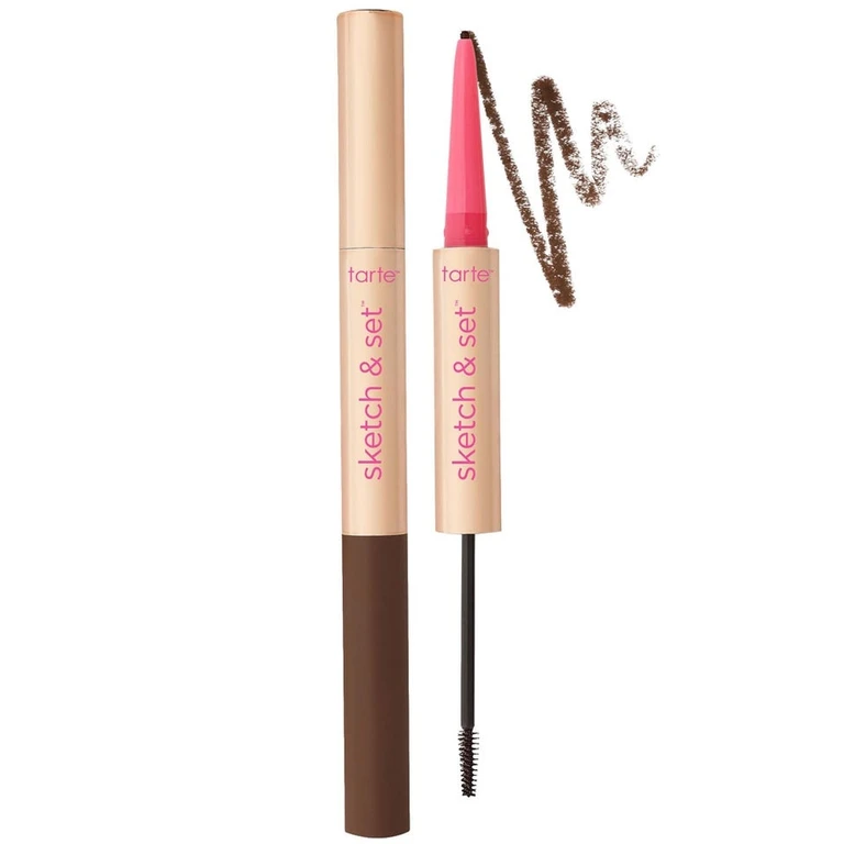 Big Ego Sketch Set Eyebrow Definer Pencil & Tinted Gel 2 piece (Various Shades) - Dark Warm Brown