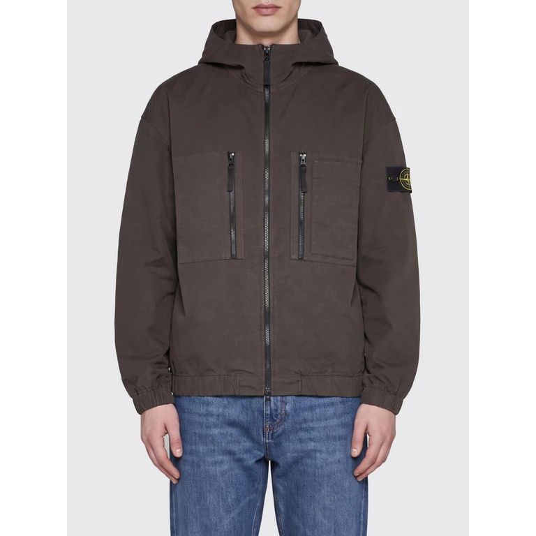 Ripstop Nylon Hooded Bomber Jacket with Compass Logo (1200011S0211V0078)
